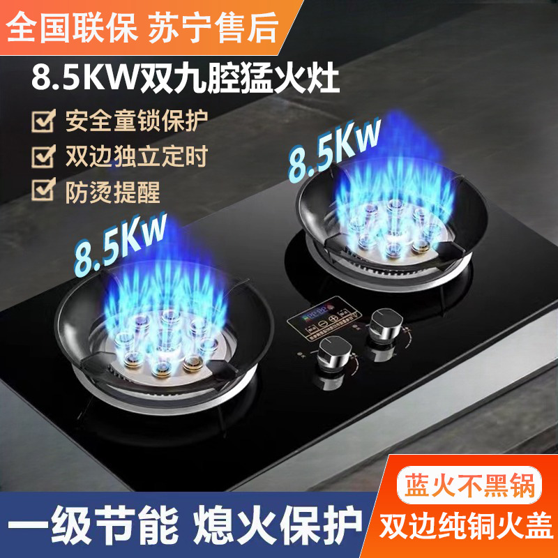 婴花燃气灶双灶家用台式液化气煤气灶天然气嵌入式节能猛台式灶|undefined
