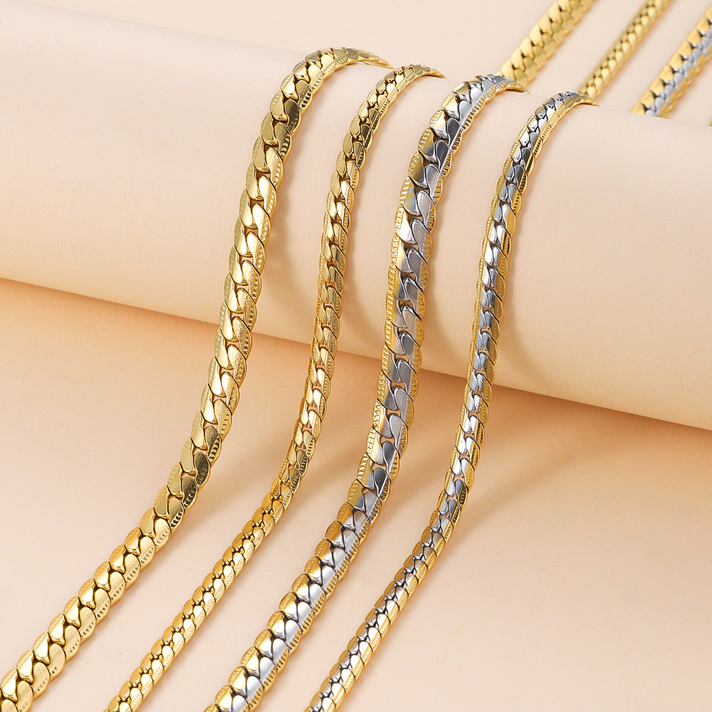 Retro Classic Style Geometric Titanium Steel Mixed Metal Plating Men's Chain Necklace Healing Crystals Necklaces display picture 1