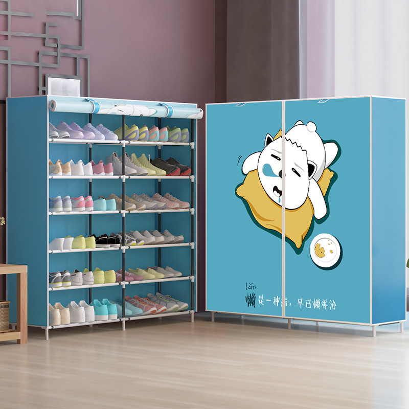Le living time Simple shoe rack dust removal multi -layer assembly storage cloth shoe rack modern minimalist shoe cabinet