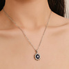 Fashionable universal accessory, necklace solar-powered, chain, set, European style, Amazon, with gem, wholesale