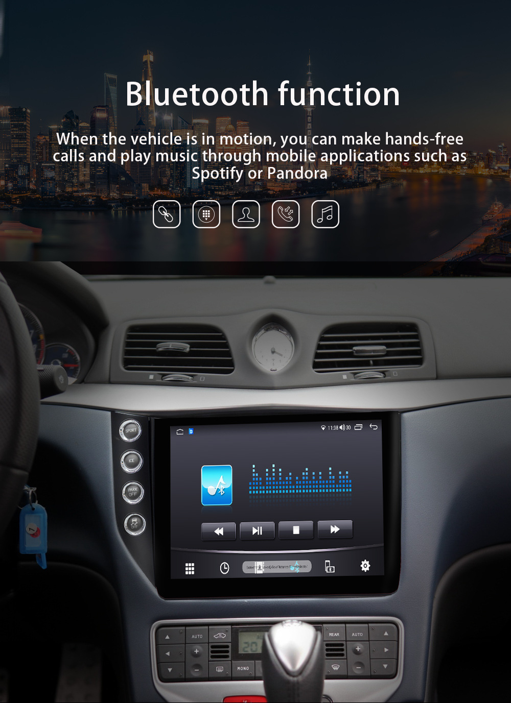 Suitable for Maserati Gt Car Android Central Control Large Screen Reversing Camera Carplay Auto Navigation