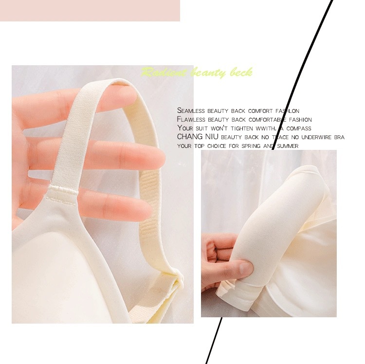 Talla de gelatina, soporte suave, pecho pequeño, ropa interior sin costuras, sin anillo de acero, sección delgada, soporte superior para evitar la caída de los senos, sujetador