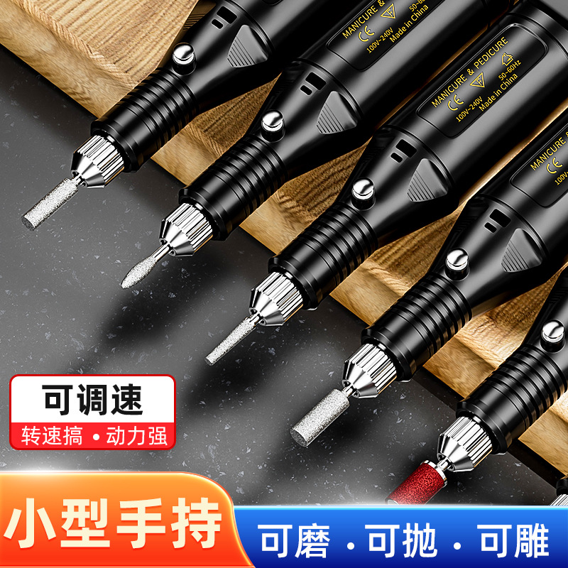 Mini multifuncional tipo bolígrafo recargable tipo molino eléctrico doméstico de mano papel jugar pulido pequeño molino eléctrico