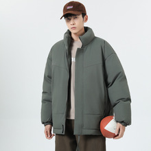 8808立领棉服男装冬季韩版宽松保暖面包服青少年潮流休闲棉衣外套