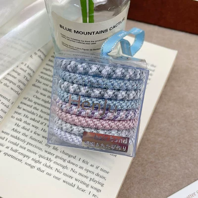 Saç üçün rezinlər | Rubber Band Hair Accessory - 1592o-pink-and-green-8-pack