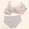 Underwear with letters, wireless bra, bra top for breastfeeding, supporting set, simple and elegant design