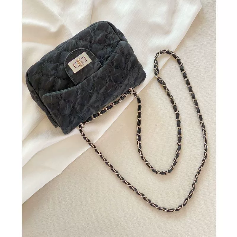 Цепь, сумка через плечо, ретро сумка через одно плечо, цепная сумка, стиль Chanel