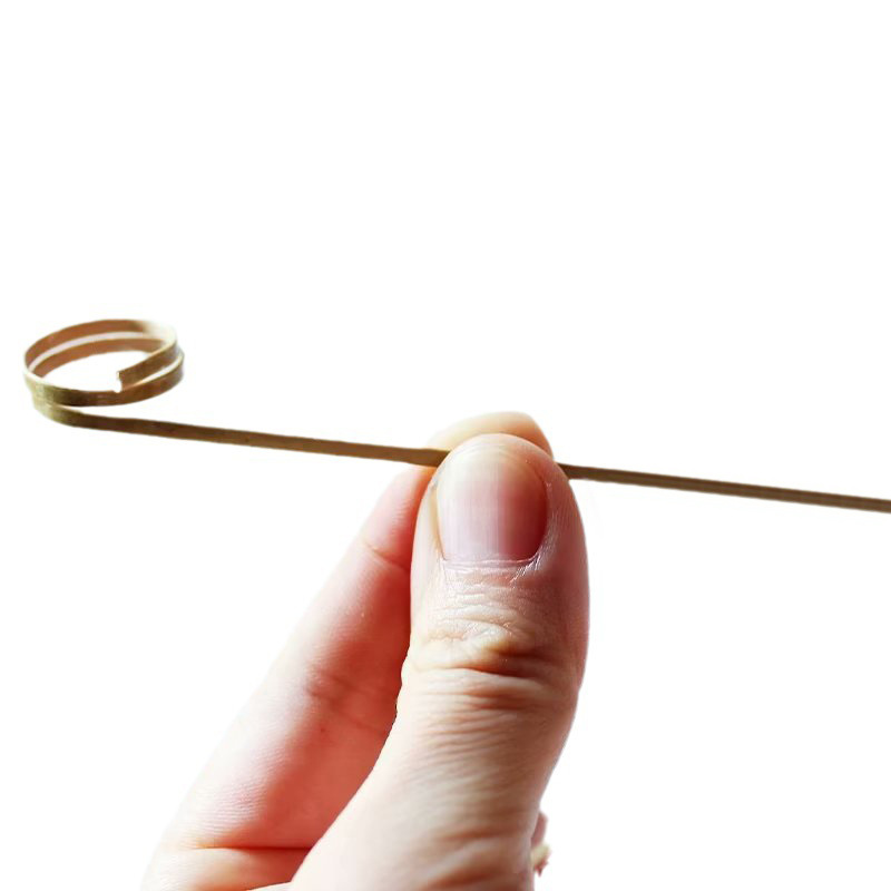 Palo de bambú desechable anillo cian Cadena 100 unids/bolsa palo decorativo palo de fruta productos de bambú hechos a mano Amazon al por mayor