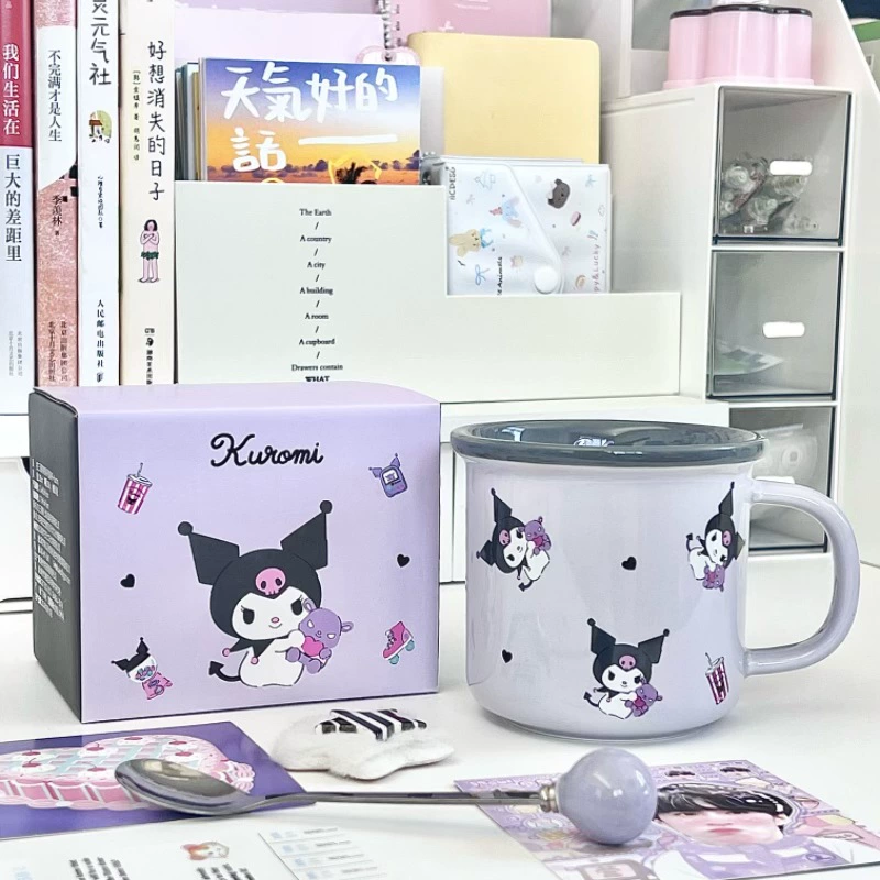 Керамическая кружка Sanrio для воды для девочек с привлекательным внешним видом и симпатичная детская кружка для дома, чашка для кофе и молока, подарок на день рождения