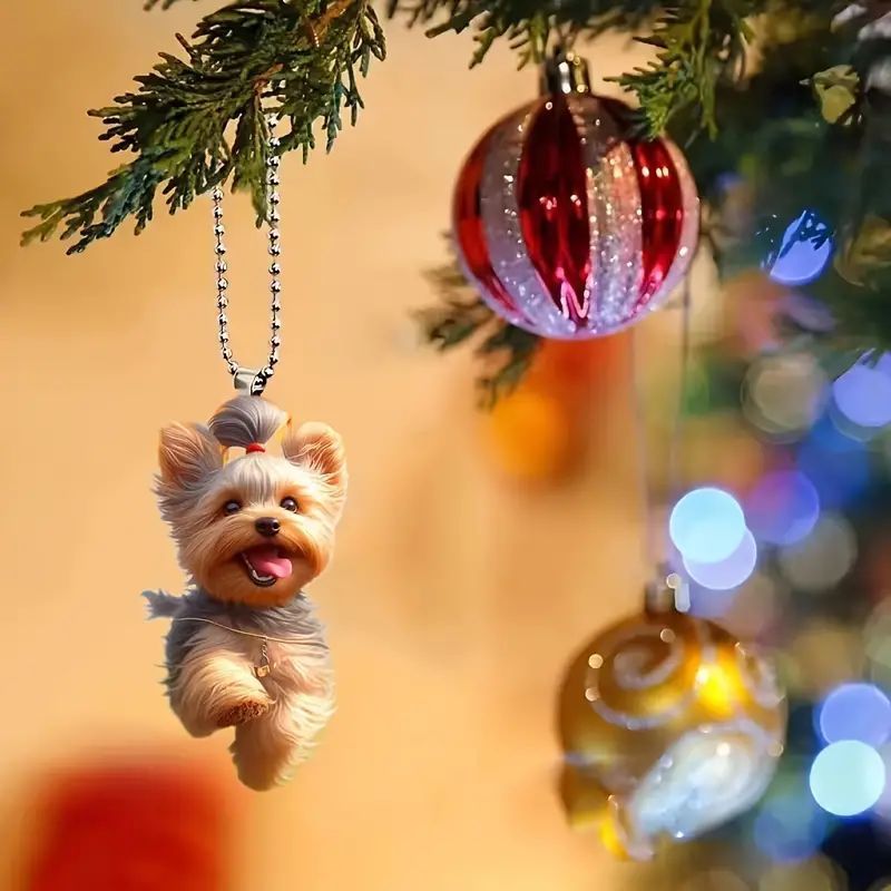 Nuevo transfronterizo lindo perro acrílico material plano accesorios de mochila para automóviles decoración del hogar