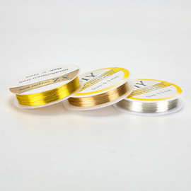 保色18K金色铜丝线圈diy手工绕线材料首饰发簪饰品专用定型铜线