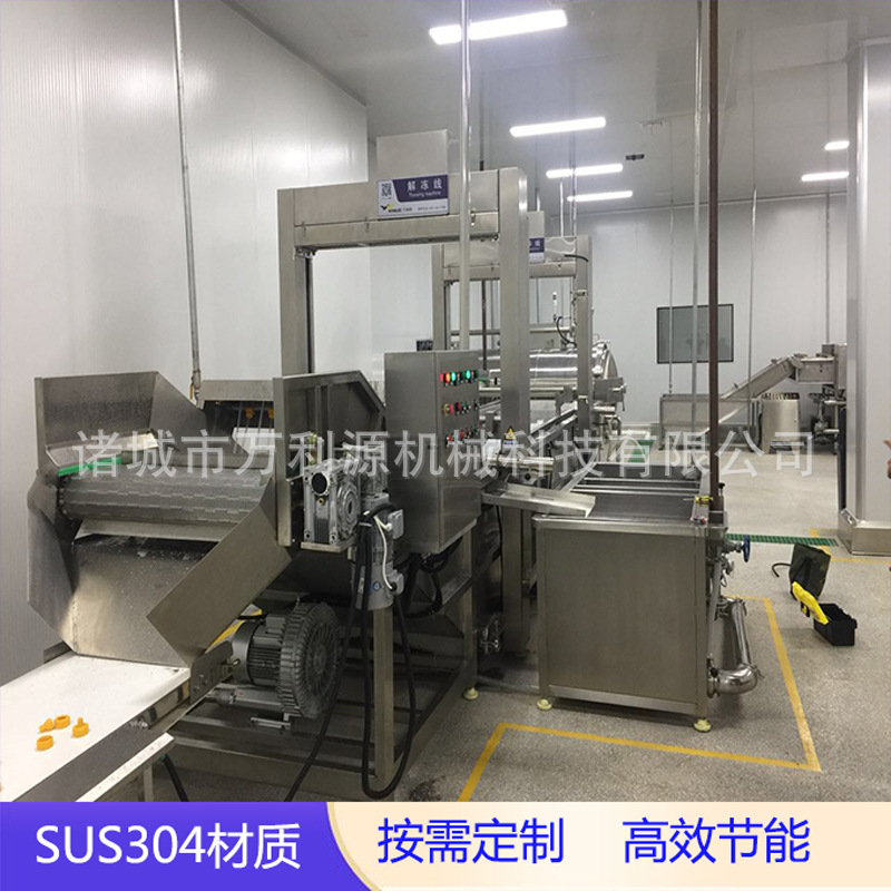 万利源循环水肉类解冻线 不锈钢解冻设备 提升式鸡爪鸡脖解冻机