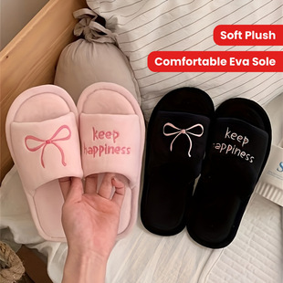 B 25129 Letter Soft Bottom Cotton Slippers ��ĸܛ�׾Ӽ�����