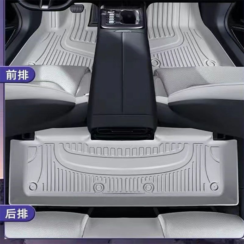 Universal Foot Pad — Toyota Dual Engine - galaxy-gray-single-layer-tpe-full-car-floor-mats-camry-other-models-note-year-and-model