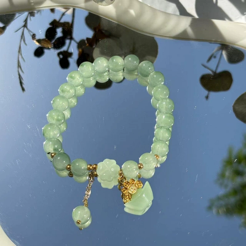 Jingdezhen ceramic bead bracelet, handmade, elastic, gift boxed (OPP)