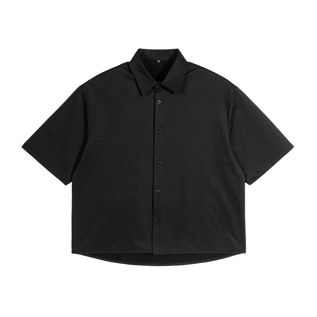 ETAI para hombre | Camisa de manga corta con rebeca de solapa de alta calidad transfronteriza Camisa boxy de alta calidad tejida de imitación de marca de moda