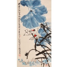 名家崔如琢纯手绘装饰画国画荷花画客厅画房间画壁画山水画中式
