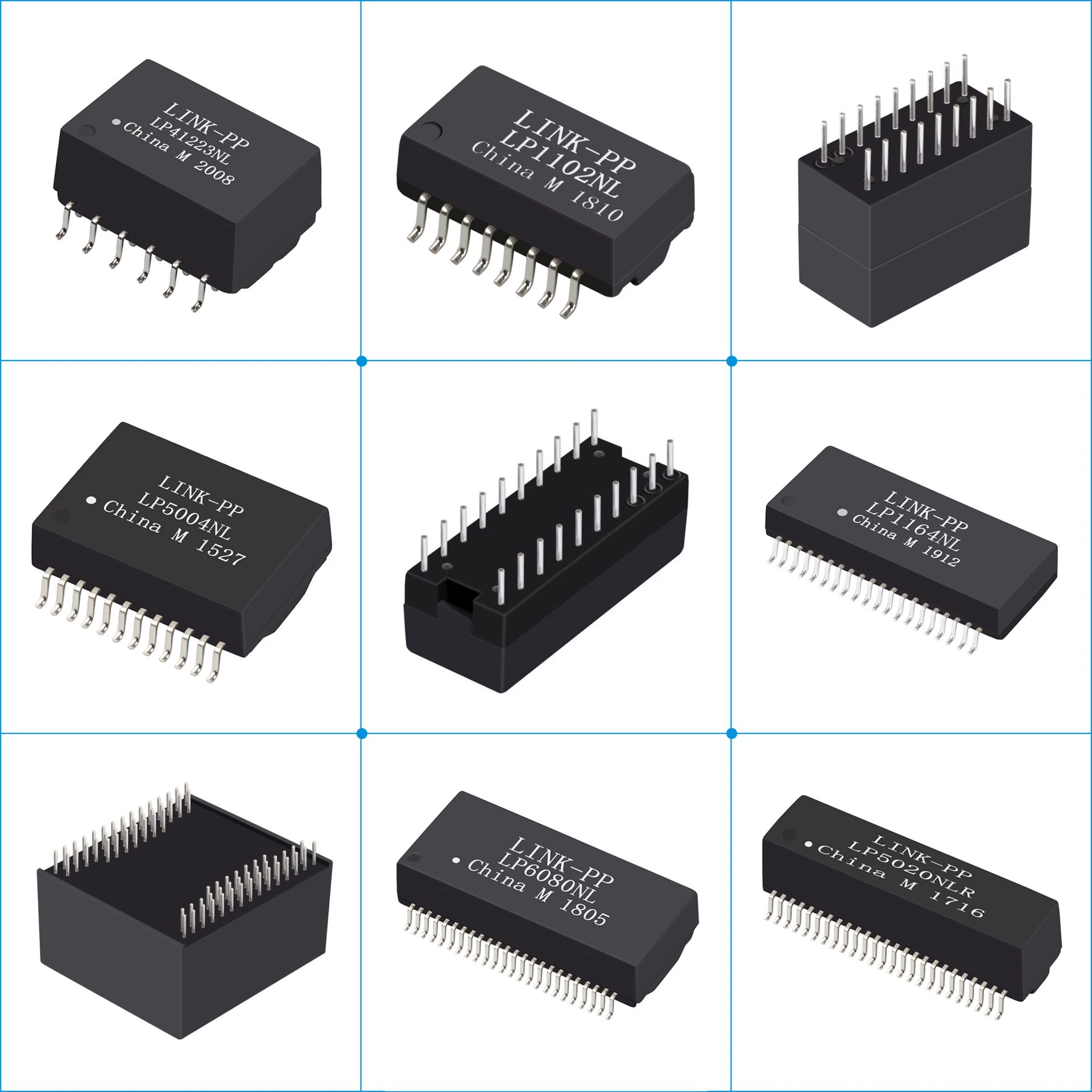 SM51589L прямые продажи SMD чип сетевой трансформатор импульс 100 Гбит гигабитный импульсный сетевой трансформатор