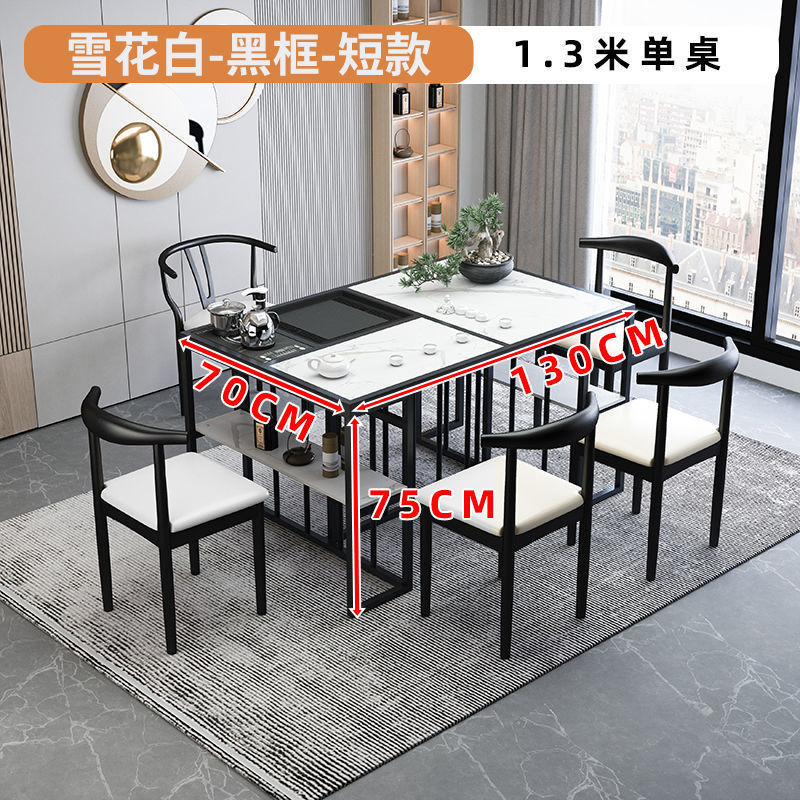 Mesa y silla de té de tabla de roca nueva oficina de té de kung fu chino balcón doméstico mesa de té set de té