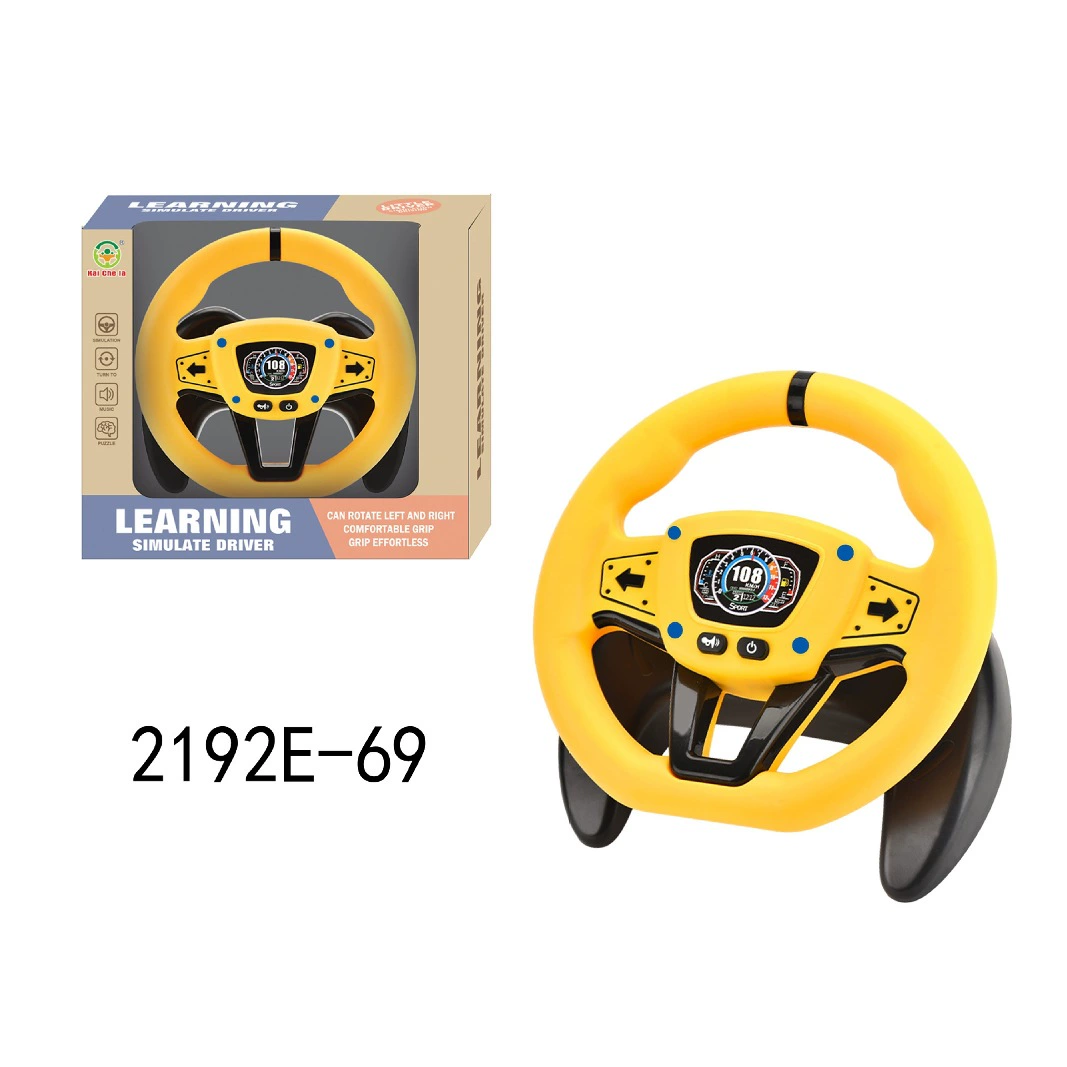 Детская головоломка симулятор гоночного рулевого колеса поворота на 360 градусов симулятор вождения знание трафика звуковые эффекты сильная присоска
