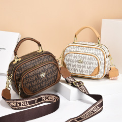 Manufacturer women's small bag 2024 new fashion women's handheld small round bag retro small bag women's cross-body bag wholesale