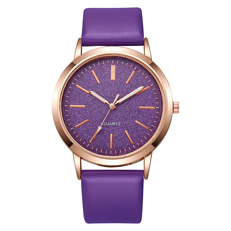 2024 reloj de nuevo producto Student Party Reloj para mujer Versión coreana de la correa de la pu de aleación Reloj de cuarzo Reloj de moda para mujer Blanco