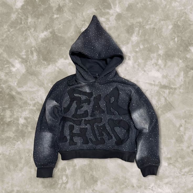 American Style Vintage Imitation Washed Old Printed Letter Embroidered Pullover Loose Casual Hoodie Men's and Women's Sweater