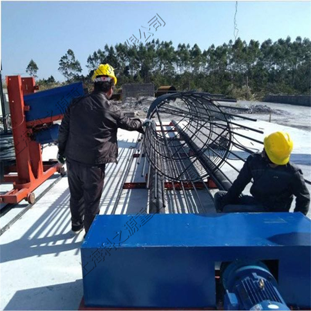 高层建筑钢筋笼绕筋机 高速铁路深孔桩 半自动圆形钢筋笼机械设备