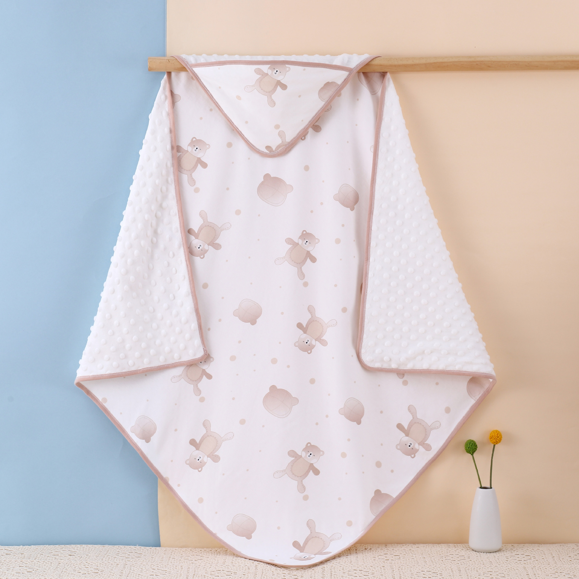 Spring and autumn baby quilt wholesale newborn baby bag newborn swaddling bean blanket outing supplies quilt