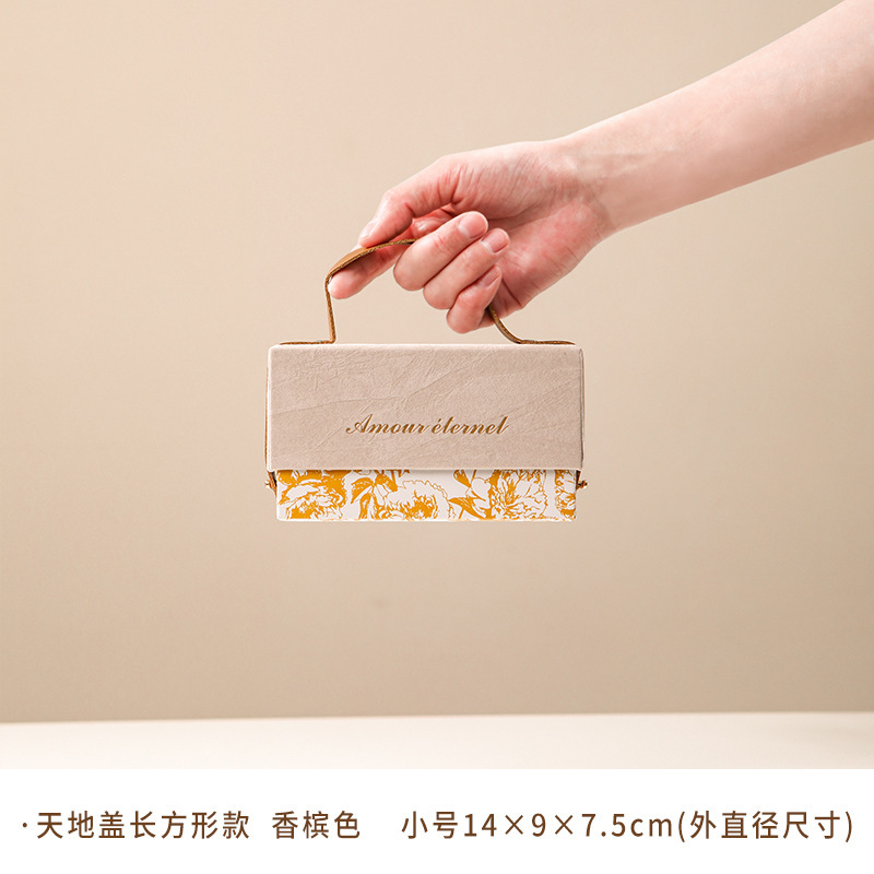 ギフトボックス、ブライズメイドギフトボックス、ウェディングキャンディボックス、誕生日プレゼント、ポータブルギフトボックス、空箱、夏|undefined