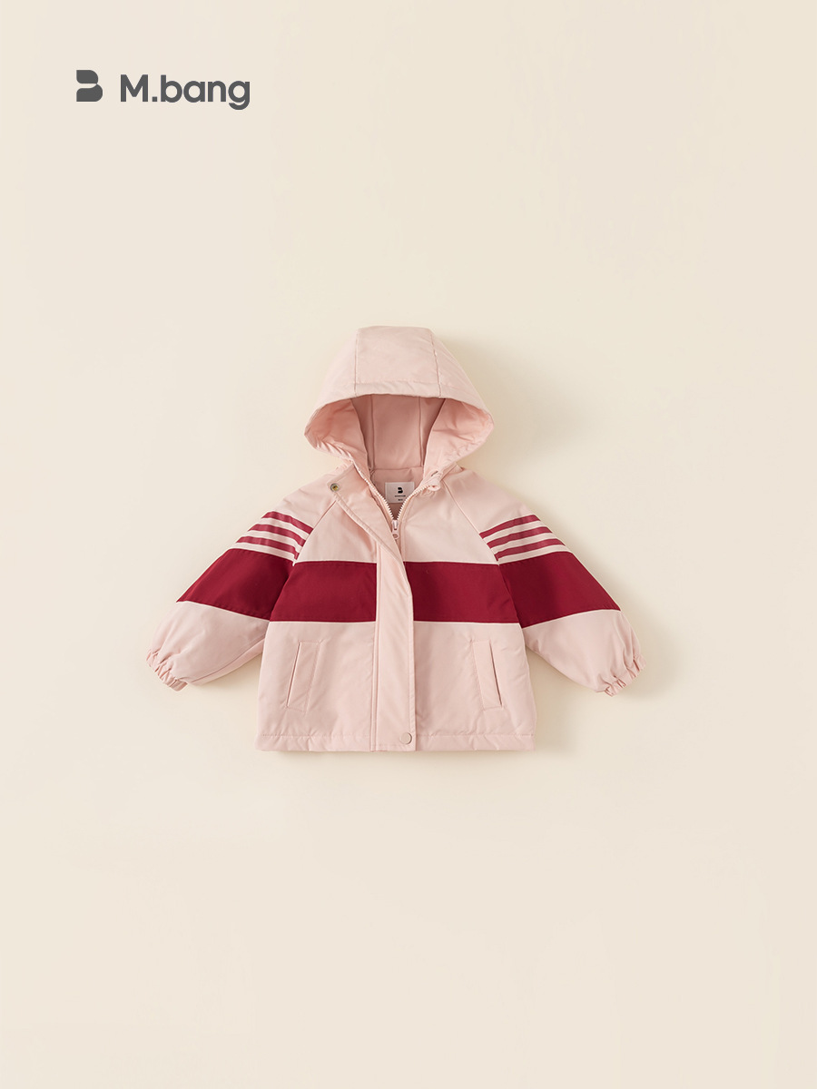 Babycity niños casual chaqueta acolchada de algodón invierno niñas color a juego chaqueta con capucha chaqueta acolchada caliente DY23152
