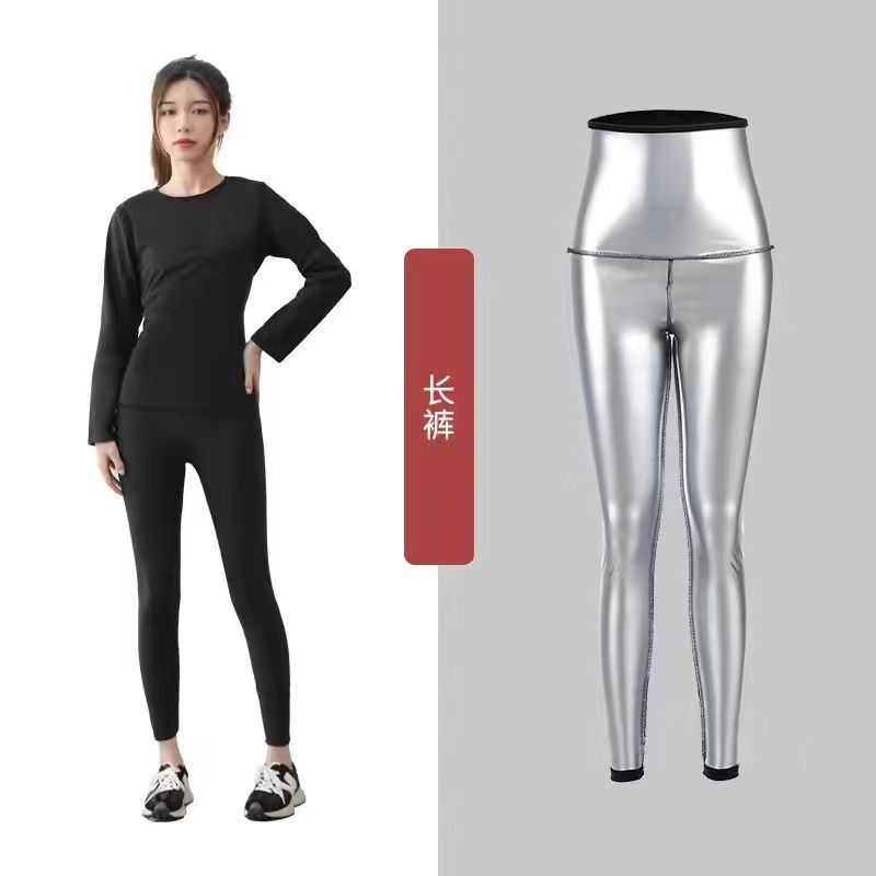 Traje de sauna, pantalones deportivos para mujer, pantalones deportivos de cintura alta, talla grande, moldeadores de cuerpo, fitness, quemagrasas