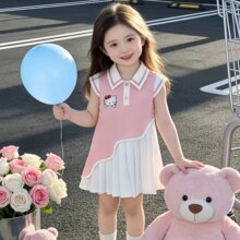 Ůͯ����ȹ�ļ�2026�¿��ͯѧԺ�繫��ȹ����װŮ��KTèPoloȹ