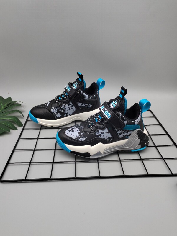 Children's Shoes Boys Shoes 2022 Autumn New Spring and Autumn Children's Sports Shoes Leather Waterproof Basketball Shoes