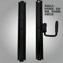工程机械座椅单锁滑轨汽车座椅滑轨电动车滑轨通用座椅加厚滑轨静