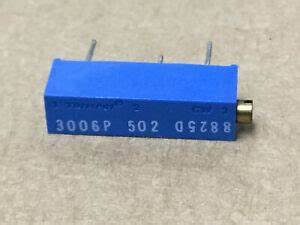 3006P-1-502LF BOURNS  5K欧长方形19.05X6.35X5.08直脚0.75W15