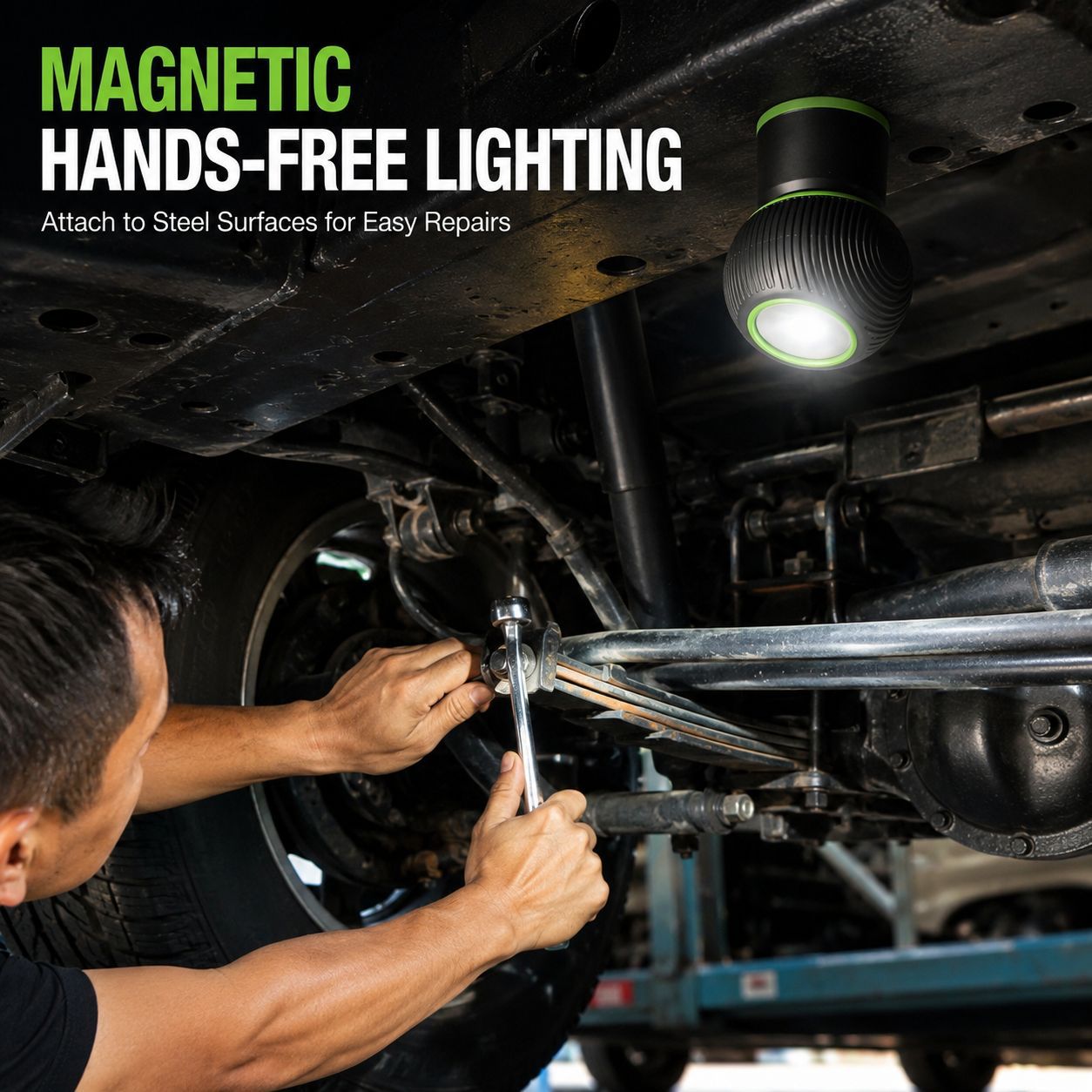 In-Stock Cross-Border 26 New Products Golf Work Light Rechargeable Maintenance Inspection Light Strong Illumination Light Strong Magnetic Auto Repair Light