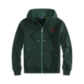 Zip-Up Dark Green Red Logo