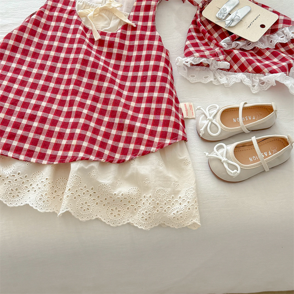 [Diadema gratis] Verano nuevo estilo niños niñas lindo estilo occidental moda estilo vacaciones lindo vestido dulce