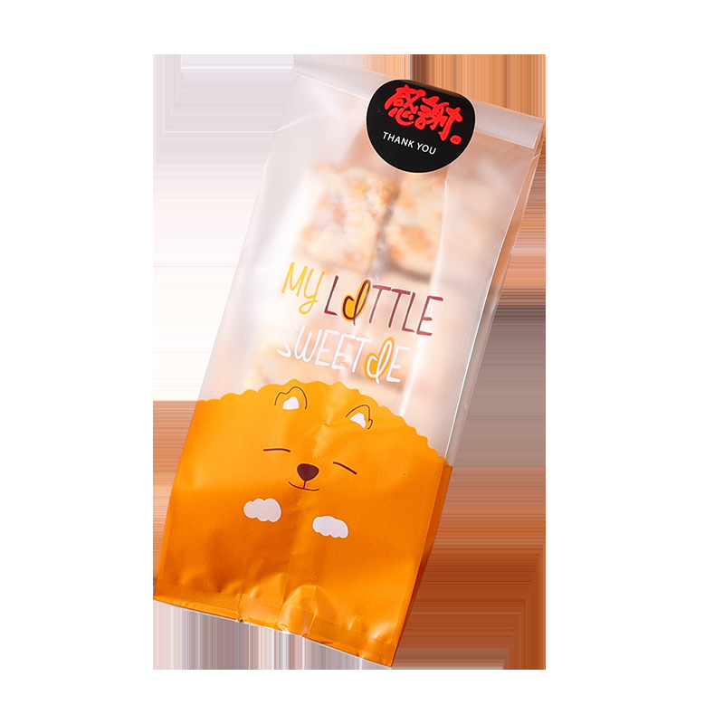 Nuevo copo de nieve crujiente máquina de sellado bolsa de embalaje de la galleta bolsa de embalaje de la hornada de leche Jujube cookie bolsa de embalaje bolsa de sellado de la máquina