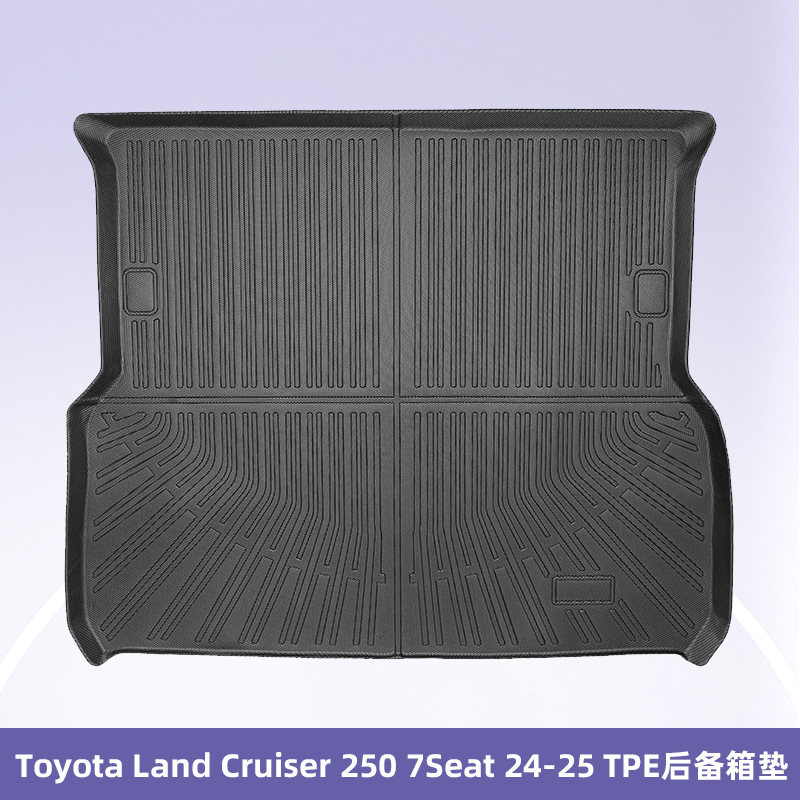 Para Toyota Land cruiser 250 7 plazas 2024-2025 material para todo clima almohadillas de pie TPE