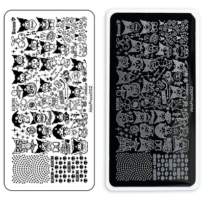 Kitty Pattern Nail Art Printing Steel — Dırnaq bəzəkləri