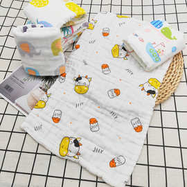 高密六层纱布童巾30*50中巾成人儿童婴幼儿面巾纯棉毛巾母婴用品