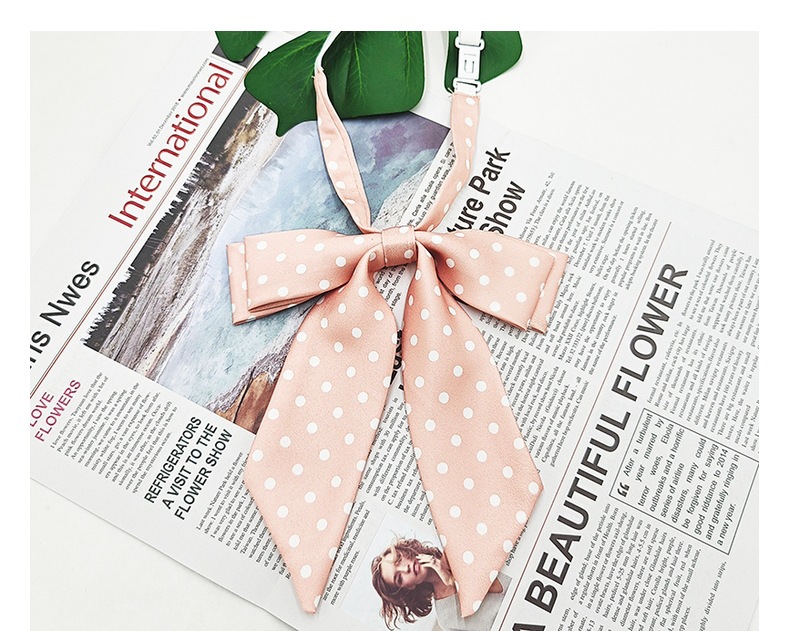 Pajarita de mango largo de doble capa con manchas japonesas, pajarita, uniforme JK, estilo universitario, lazo de niña, spot al por mayor