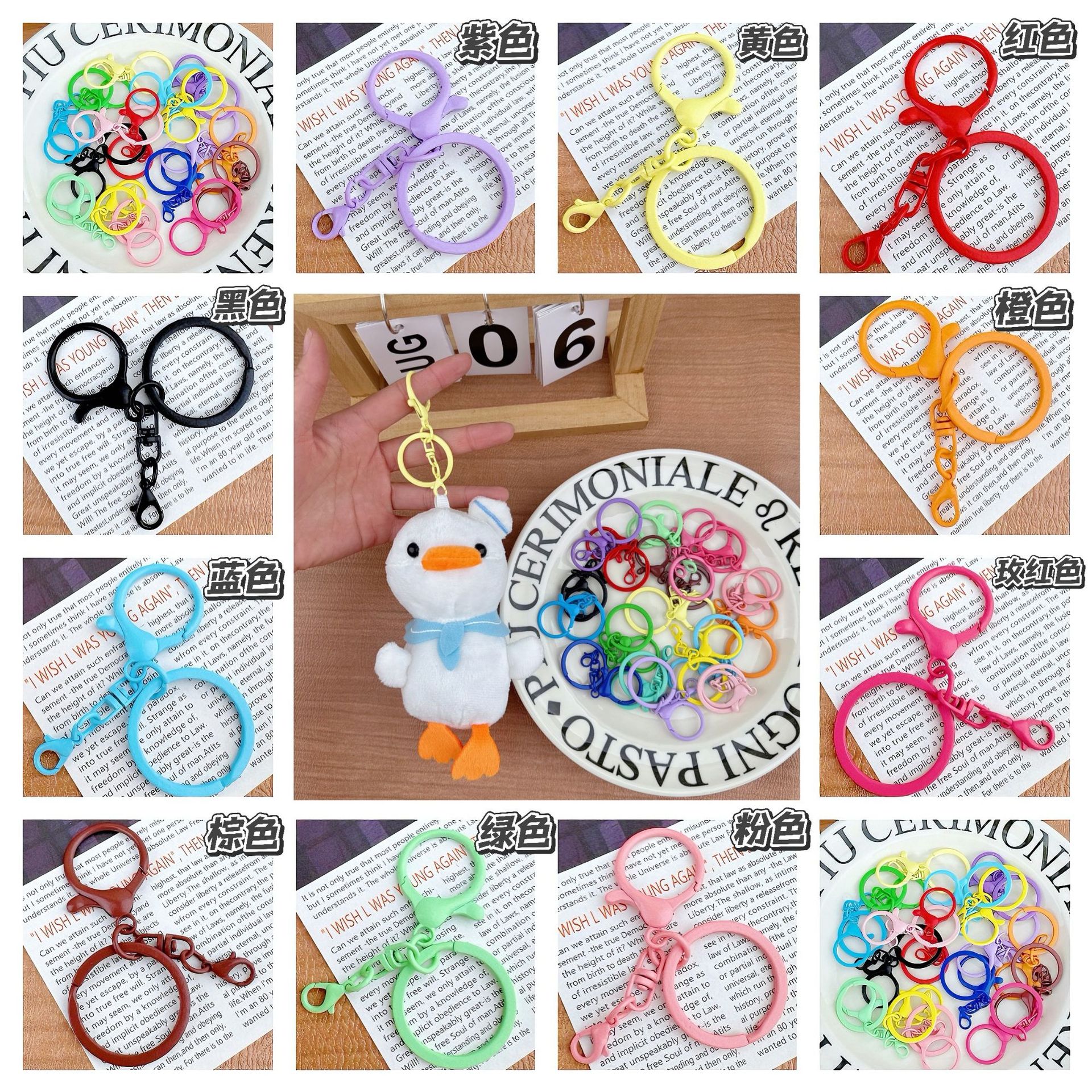 Tiktok viene en pato llavero muñeca bufanda pato muñeca felpa colgante bolsa colgante al por mayor