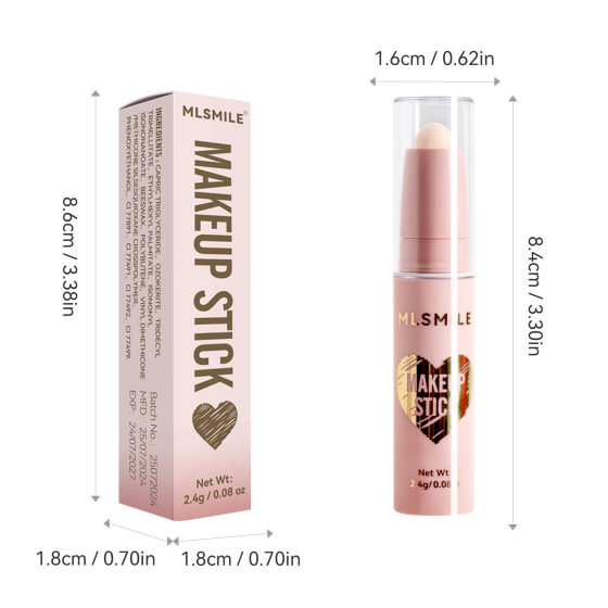 Cross-border exclusive for 8-color high-gloss makeup stick contour shadow pen face brightening nose shadow V-face lying silkworm concealer makeup stick