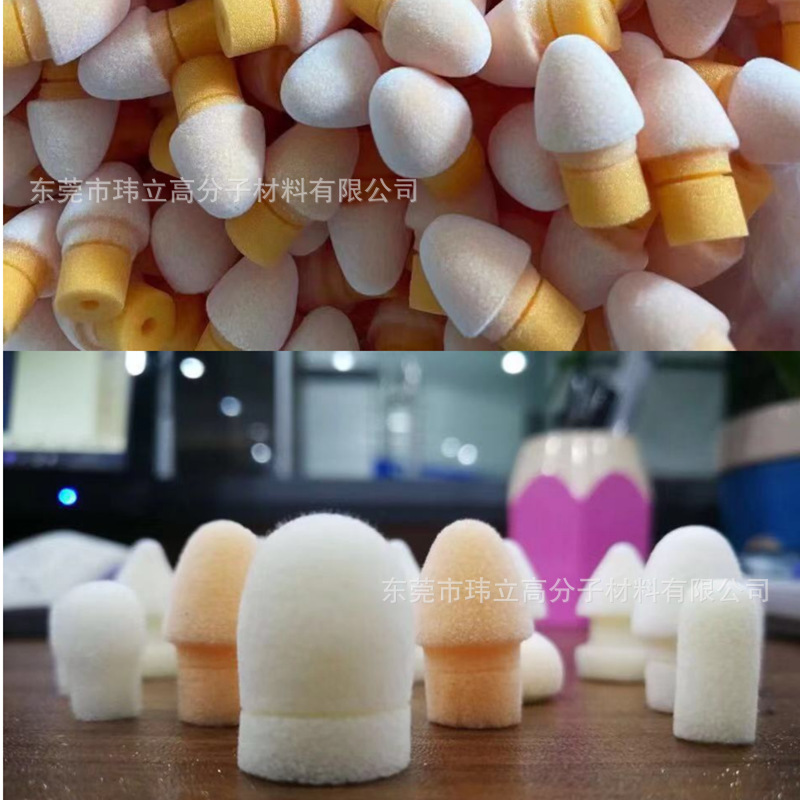 【工厂】现货供应蘑菇头植绒唇彩海绵头 唇釉海绵头 海绵刷子