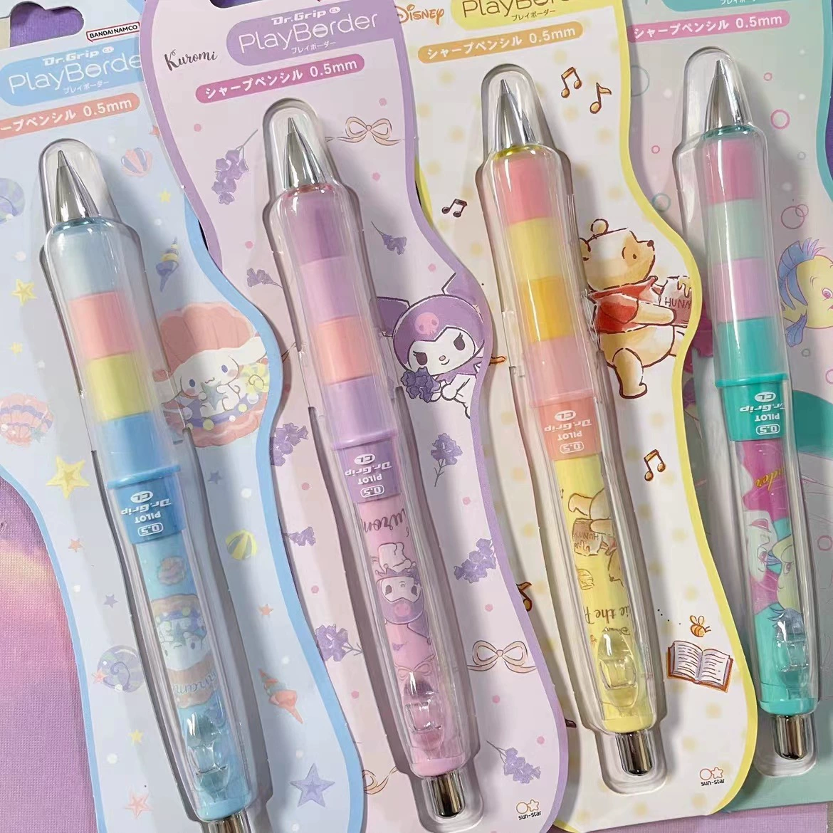 Japanese automatic pencil, (Physicals), new collection, with little bears, 0.5mm