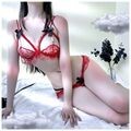 セクシーな真珠の3点式のレースのブラジャーの大きいサイズの婦人服の大きい人の下着の開段のスーツのビキニの偽の娘の下着|undefined