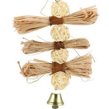 大中小型鹦鹉用品 拉菲草丝瓜络藤球啃咬玩具